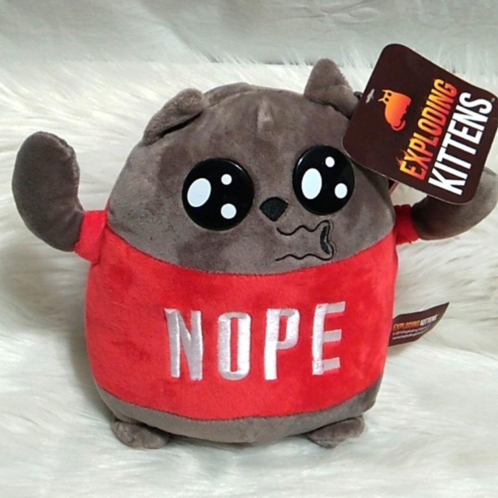 Office) SALE! NWT Exploding Kittens NOPE Plush 2019